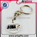 Пластик 2013 keychain монетки вагонетки с CMYK напечатал